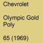 Preview: Chevrolet, Olympic Gold Poly, 65 (1969).